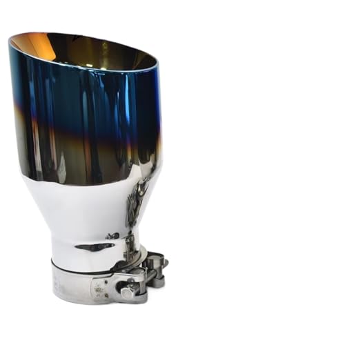 Embout échappement bleu brûlé en acier inoxydable premium pour look sportif