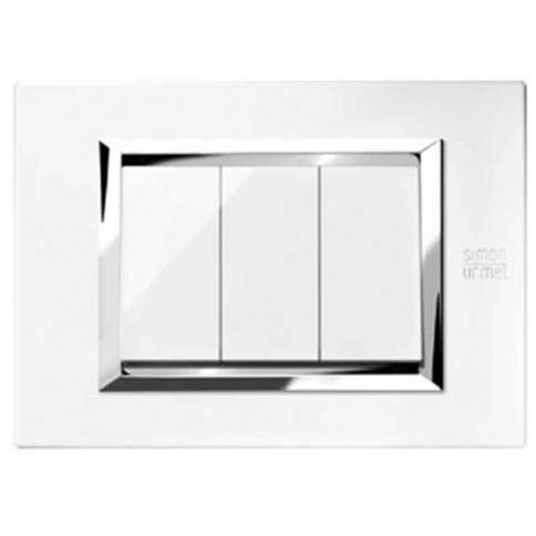 Placca MODO 3 Posti Avorio Con Adattatore - Interruttore Elettrico 185805 - Foto 7