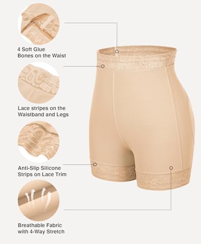 Image of Lover-Beauty Womens Shapewear Tummy Control Shorts Butt Lifting Panties Underwear Hip Enhancer Faja Body Shaper