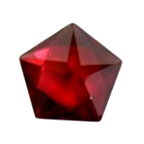 Grenat rouge naturel pentagone 8mm pour création de bijoux de prestige