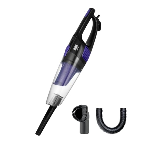 Image of KENT Duster Vacuum Cleaner 600 W with HEPA Filter and Cyclone 5 Technology | Bagless Design | High Suction Power >16 Kpa | Ideal for Curtain,Carpet,Sofa and Car | Purple & Black