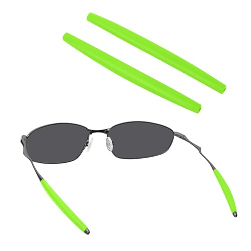 Image of BLAZERBUCK Replacement Temple Sleeves Ear Socks for Oakley Whisker /Juliet /A Wire Sunglass - Green