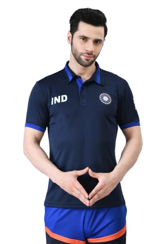 Image of playR x ICC T-shirt for Men - Regular Fit Athletic Sportswear, Durable, Lightweight, Breathable, Gym & Training Wear - Sports Tee for Running, Training, Workout For All Season