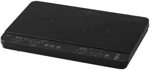 アイリスオーヤマ 2口IHコンロ IHK-WT41-B ブラック