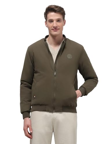 Image of U.S.Polo Association Men's Solid Regular Fit Bomber Jacket