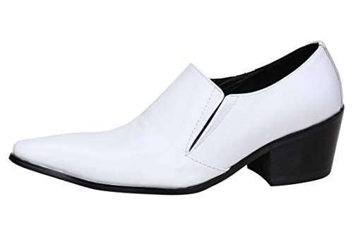 Santimon Mens Loafers Western Leather,Slip On Dress Shoes,Designer Casual Boots for Men2