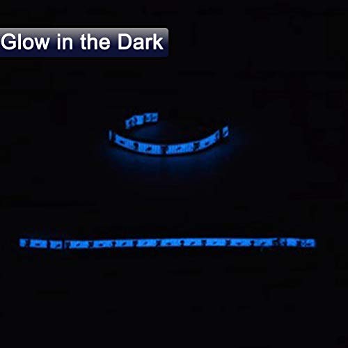 Image of 2 Pack Glow in The Dark Cat Collar with Bell Breakaway Safety Cat Puppy Collars with Pendant Red and Blue