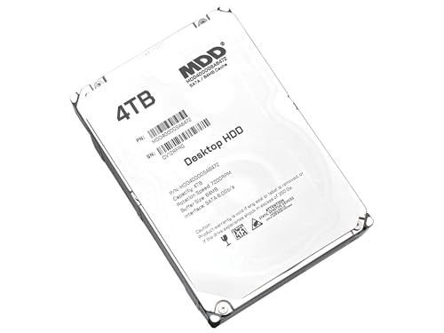 Image of MDD MAXDIGITALDATA (MDD4000GSA6472 4TB 7200RPM 64MB Cache SATA 6.0Gb /s 3.5inch Internal Desktop Hard Drive (for Desktop PC, Mac, CCTV DVR, Surveillence, Server, NAS)