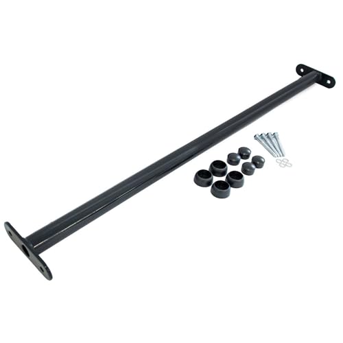 Reckstange Metall anthrazit 90 cm stabile Turnstange für Spielturm & Garten inkl. Schrauben Scheiben & Abdeckkappen