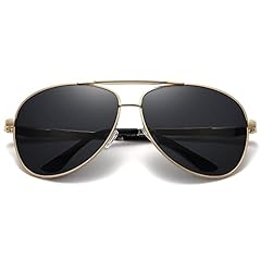 Gold Frame Black Lens