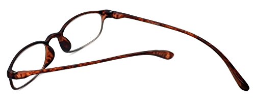 Calabria 718 Flexie Oval Reading Glasses +1.50 Tortoise Men/Women Bendable One Power Readers Flexible Durable Tr90 Frame #TOP3
