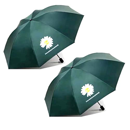 Image of KEKEMI 3 Fold Automatic Sun & Rain Umbrella for Men & Women (Pack of 2)