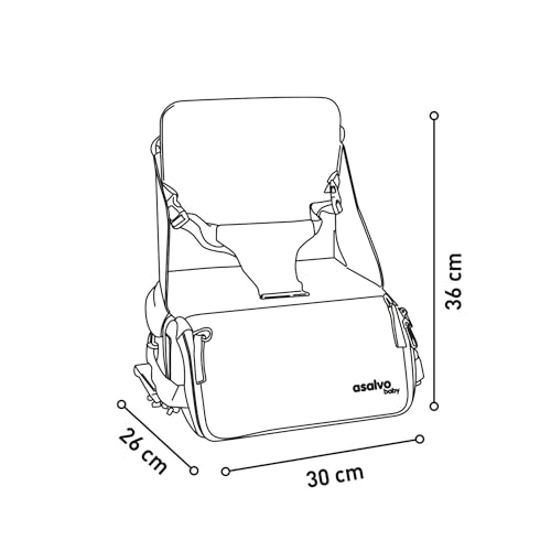 Chaise haute portable Asalvo pour installer bébé à table partout facilement - 3