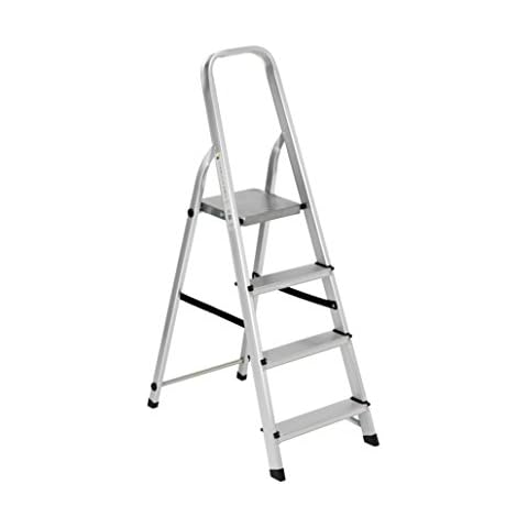 GARDEN FRIEND s1405104, Step Ladder Aluminium Everest, 4 Steps Cover