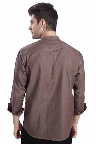 Image of DIVISIVE Men's Slim Fit Full Sleeves Cotton Short Kurta