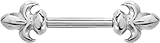  Karisma Brustwarzen Brust Intim Barbell Piercing Edelstahl 316L \