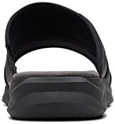 Clarks Men's Walkford Easy Flat Sandal, Black Tumbled Leather, 10.5 | Image 2