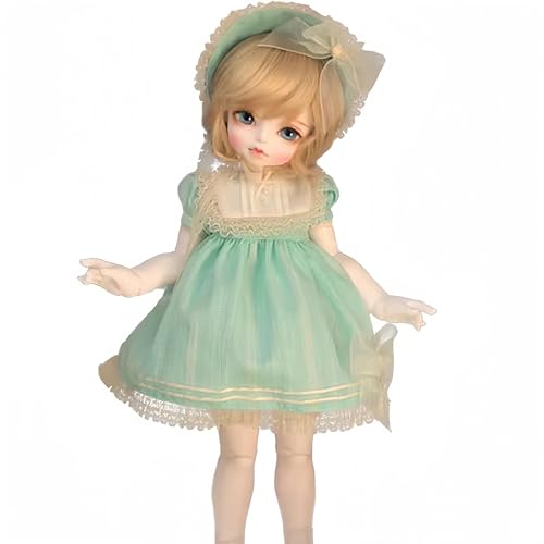 Poupée BJD 1/4 AMITD articulée de 45,7 cm avec maquillage fait main et robe dessin animé
