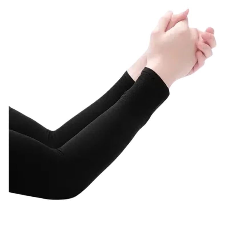 Genérico Mangas de brazo seda hielo for ciclismo verano for hombres y mujeres, mangas for protección solar for deportes al aire libre