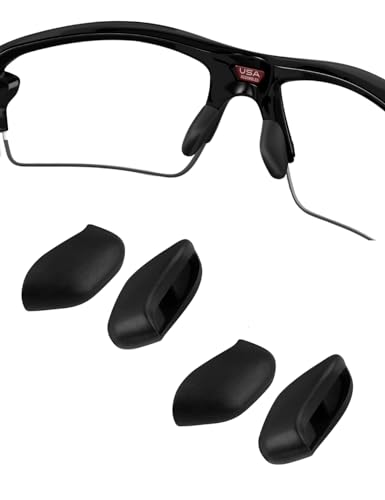 Image of 2 Pair Thicker Size Nose Pads Replacement Nose Pieces for Oakley Flak 2.0 /Flak 2.0 XL OO9188 OO9271 OO9295, Flak Jacket /Flak Jacket XLJ, OO9144 OO9153 9154, OJ9005 OJ9008, OO9228 OO9363 OO9364 OO9086
