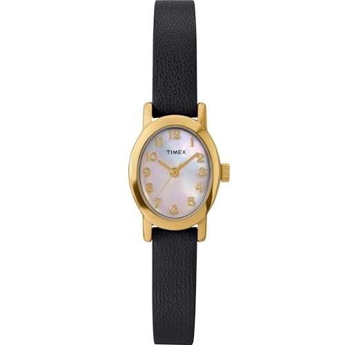 Image of Timex Women's Cavatina Watch - TPearl Dial Gold-Tone Case