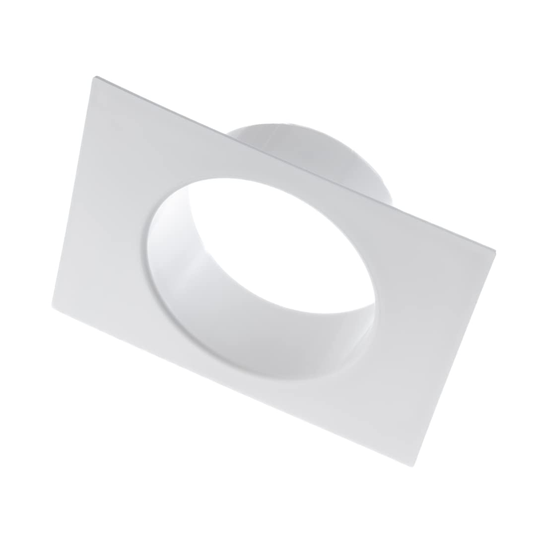 EUROPLAST 150mm Connettore dritto per condotto da 150 mm con flangia, condotto rotondo in PVC, tubo di ventilazione, piastra a parete