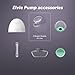 Elvie Breast Pump Breast Shield - 24mm - Nipple Flange for Pumping Breast Milk - Accessories & Breastfeeding Essentials for Electric Pumps - BPA Free, Dishwasher Safe - 2 Pack