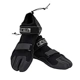 FCS SP2 Reef Booties – 1.5mm Neoprene Split-Toe Water Shoes with Adjustable Velcro Strap & Heel Toggle, Protective Surf Booties for Reef, Rocky Beaches, Kayaking & Paddleboarding (US Footwear Size System, Adult, Men, Numeric, Medium, 11)