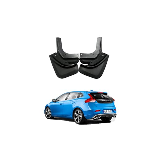 Bavettes pour Volvo V40 2013-2020 - Kit de 4 garde-boue de protection avant et arrière