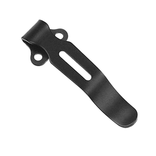 Stainless Steel Mini Deep-Carry Pocket Clip Set - 1.64inch or 41.7mm Mini Size Deep Carry Clip Compatible with Benchmade Bugout 535 and Most Benchmade Knives - Includes 2Pcs Clip Screws, Black - Image 8