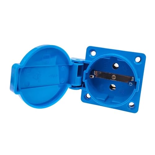 Prise UE 250V Black EU02 industrielle noire bleue avec contact cuivre 1 pièce