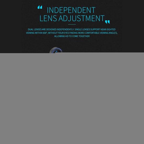 VR Headset, Adjustable 3D Virtual Reality Goggles, HD Lens Viewer with Anti-Blue Light Protection, Soft Face Padding, Wide Phone Compatibility, Perfect for Movies, Travel, (ABS) – Image 6