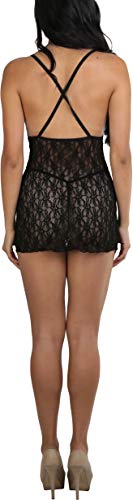 Image of ToBeInStyle Women's Stretch See Through Fishnet Novelty Mini Rave Party Dress
