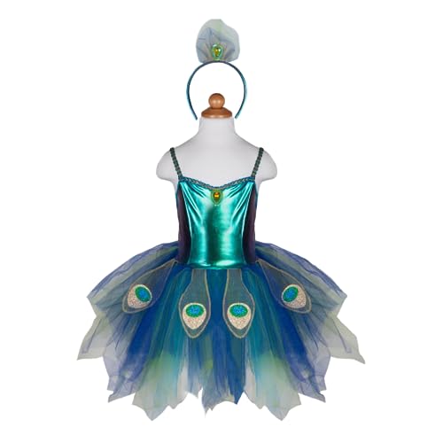 Disfraz Pretty Peacock con vincha Talla 5-6