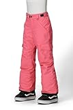 686 Girl's Lola Insulated Pant - Winter Thermal Clothing with Kick Panels & Boot Gaiters - Water & Weather Resistant - Geranium Pink, Large