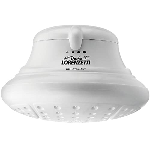 Melhor chuveiro com pressurizador custo benefício: os 7 melhores em 2025 4 Bella Ducha Ultra 4T 220V 6800W, Lorenzetti, 7531202, Branco, Pequeno