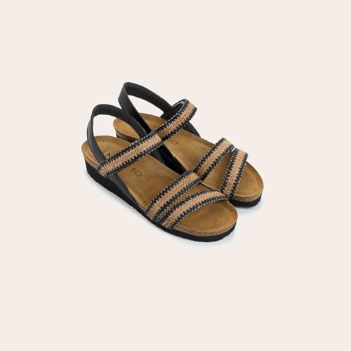 Image of NAOT Kayla Women's Sandals - Supportive 3-Strap Design with Backstrap, Cork & Latex Footbed - Arch Support - Travel-Friendly Comfortable Walking Sandals for All-Day Wear