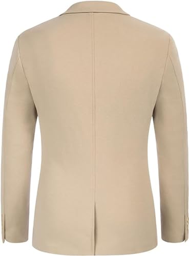 SOCOOL Men's Two Button Lightweight Unlined Sport Coat Casual Knit Blazer Suit Jackets3