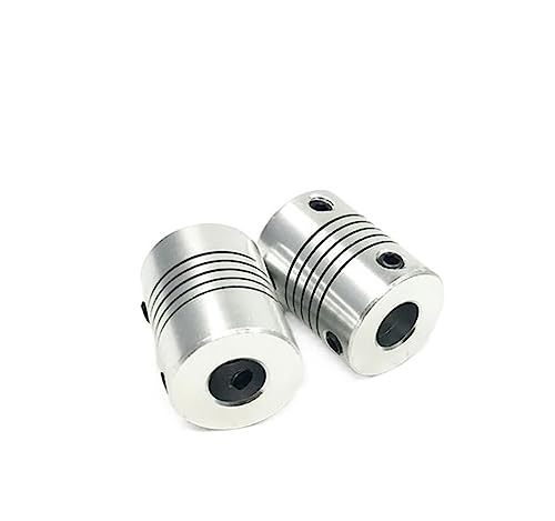 Rigid coupling,Stainless steel rigid coupling 2pcs D15L20 Aluminium Flexible Coupling Shaft CNC Stepper Motor Coupler Encoders Engraving Machine(5X6)