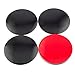 RTRHINOTUNING 4pcs 60mm Wheel Center Caps Sticker Black Aluminum Hubcap Pure Bright Black Arc Surface（2.36in/60mm