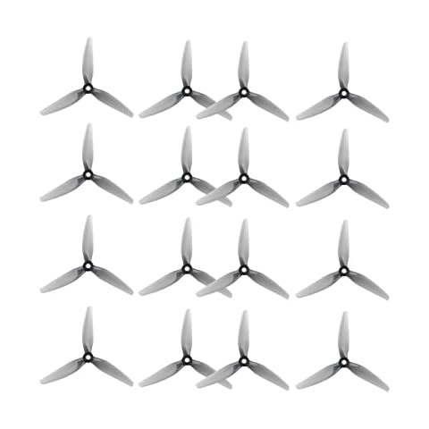 16pcs HQProp Ethix S5 5x4x3 Smooth FPV Racing Props Poly Carbonate 5 Inch RC Drone Quad Tri-Blade Durable Propellers 5mm Shaft Hole Cover