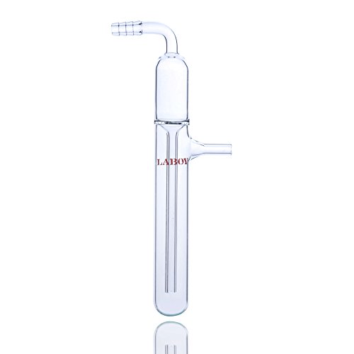 Laboy Glass Gas Bubbler Mineral Oil 185mm in Height 26mm in Body.O.D.Used with Vacuum Manifold in Schlenk Line Lab Glassware Apparatus in Organic Chemistry