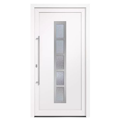 HORI Haustür Eingangstür Komplettset – Robuste Hauseingangstür mit moderner Optik, hoher...