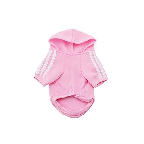 Moolecole Pet Sports Apparel Cat & Dog Cold Weather Coats Dog Hoodies Pet Sweaters (S, Pink) - Thumbnail 5
