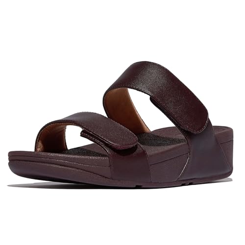 FitFlop Women's Lulu Adjustable Leather Slides Buckle2