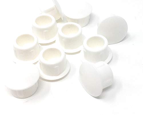 Preisvergleich Produktbild 10 Abdeckkappen, weiss, 10 mm