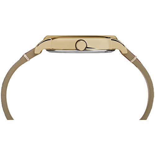 Timex Unisex TW2R42100 Weekender 38 Tan/Brown/Cream Fabric/Leather Strap Watch2