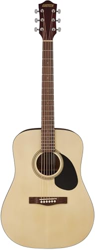 Gretsch Prelude D100 Dreadnought Guitarra Acústica, Diapasón Nogal, Color Natural