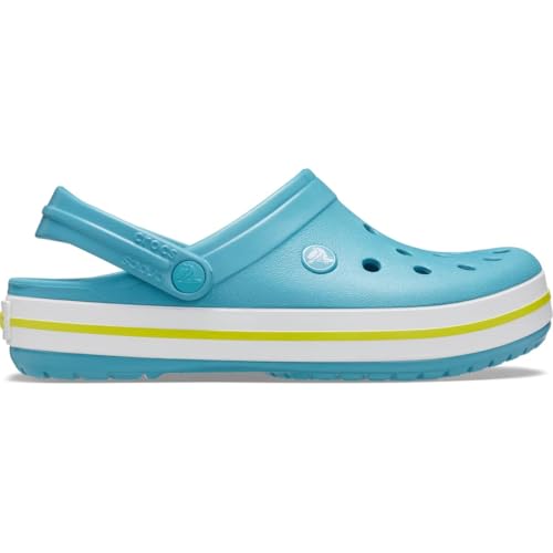 Image of Crocs Unisex's All-Terrain Atlas, Slip on Sneakers with Buckle Strap Clog, Turq Tonic, 6 UK Men / 7 UK Women