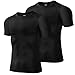 Tigersay Men's Compression Shirts, Short Sleeve T-Shirt Athletic Compression Tops Workout Sports Base Layer Undershirt